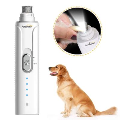 China USB Rechargeable Pet Viable Nail Grinder Painless Paws Grooming Tool Pet Nail Trimmer For Pet for sale