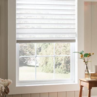 China Minimalist Window Power Blinds Triple Shade Sound Absorbing Honeycomb Shade for sale