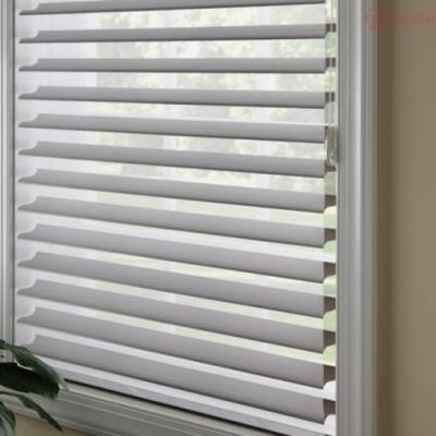 China Shangri-La minimalist print blinds sheer cut of switchable triple layer shades. Models for the bedroom and the living room for sale