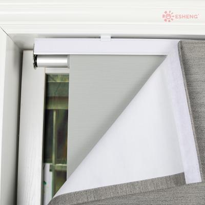 China Minimalist Light Fit For Windows Motorized Auto Cordless Window Blinds Motor Electric Roman Blinds for sale