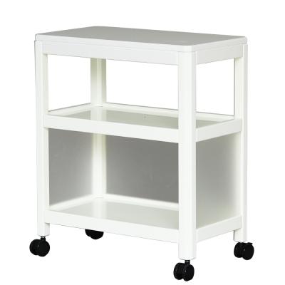 China DTY Beauty Spa Hair Salon Contemporary Professional Acrylic Storage Furniture White Trolley Cart for sale