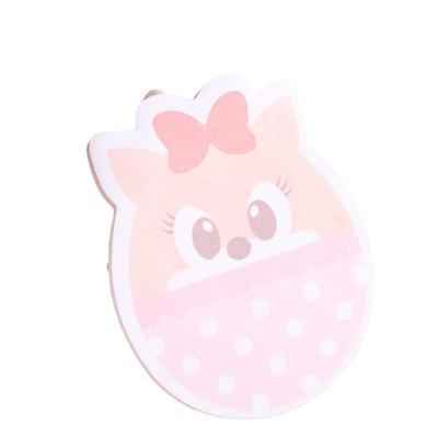 China Cat Shaped Sticky Note Customized Creative Cute Animals Paper Self-adhesive Note Cartoon Cat Shaped Sticky Note for sale