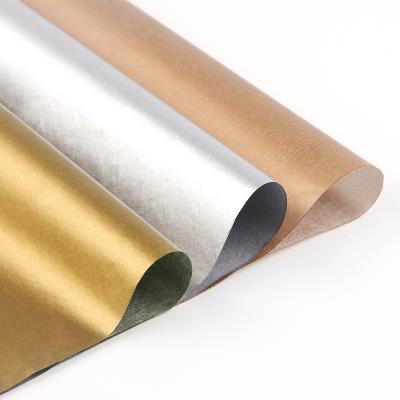 China Recyclable Custom Printed Logo 17g Gold Color Wrapping Tissue Paper For Clothing for sale