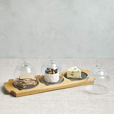 China Set of Europe Mini Cloche Appetiser Serving Trays for sale