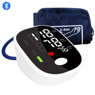 China Plastic Portable Medical Electronic Blood Pressure Cuff Arm Sphygmomanometer Blue Tooth for sale