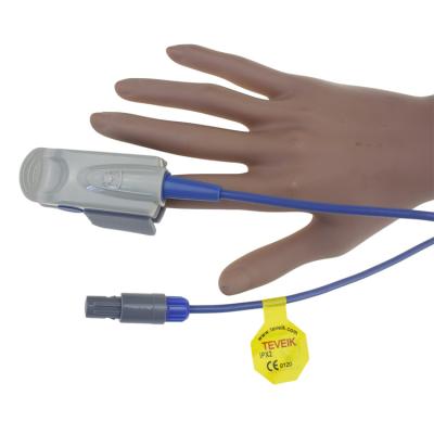 China Low Moq Medical Blue/Grey 3Meter/10Ft Adult Grade TPU Staples Durable Usb Spo2 Finger Medical Or Pediatric Sensor for sale