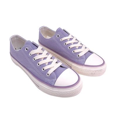 China Lightweight Wholesale High Quality Custom Canvas Vulcanized Ladies Shoes for sale