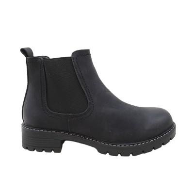 China Wholesale High Quality Women's Ankle Winter Flat Boots Classy Round Slip-On for sale