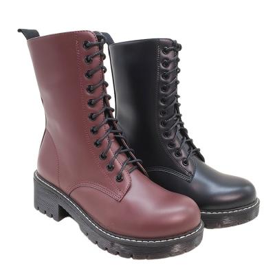 China Curvy ladies reject shoes combat ankle boots for women with platform for sale