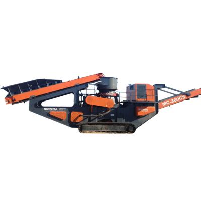 China Red mine/green mine/stone/sandstone moving cone crushing machine low price crusher in asia china sales crusher MC-300CS for sale