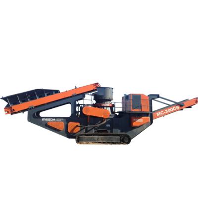 China MC-300CS MOBILE Slate Crusher Mine 400t/h CONE CRUSHER, Quarry Gravel Crushing Equipment / Construction Rock Breaking Machine for sale