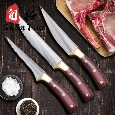 China Viable Custom Made Sharp Japanese Kitchen Butcher Chef Fillet Boning Stainless Steel Professional German Knife Set for sale