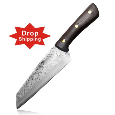 China Disposable Hand Forged Handle Hot Selling Handmade Kiritsuke Knife Stainless Steel Chef Knife With 9.4 Inch Stabilized High Quality CLEAVER for sale