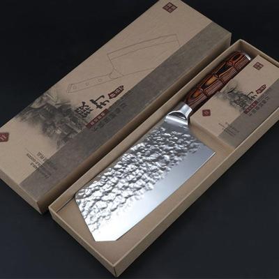 China Sustainable Professional Hand Forged Shaped Hammer Forging Hand Forged Japanese Kitchen Knife for sale