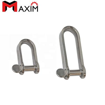 China Heavy Industry Grade 304 / 316 Stainless Steel Flat Band D Shackle For Boat for sale