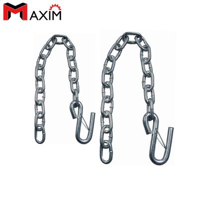 China Din/USA Or Else 5000Lbs Zinc Plating Towing Safety Chain With S Hook for sale