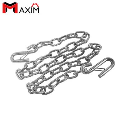 China Heavy Duty Din/USA Or 3500Lbs 48Inch Tow Safety Chain With Spring Hook for sale