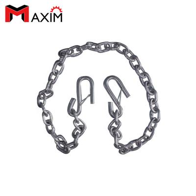 China Din/USA Or Else Grade30 Zinc Plated Trailer Safety Chain With Snap Latch Hook for sale