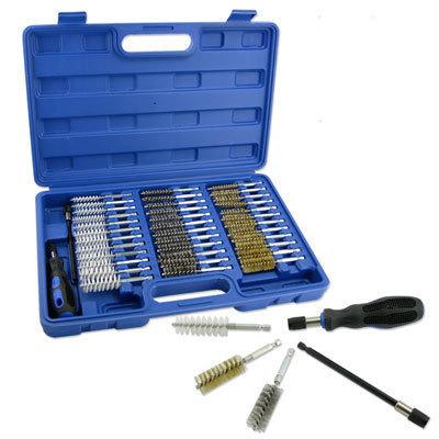 China 38 pc wire brush set brass steel and 1008 nylon rotary brush for sale