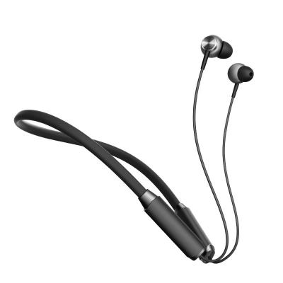 China Binaural Stereo Neckband BT 5.0 Neck Hanging Magnetic Headset Neckband Wireless Earphone for sale