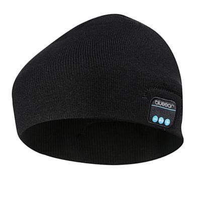 China 5.0v Beanie Knitted Plus Winter Hat Wireless BT Smart Hat Mp3 Music Handfree Headband MIC Speaker for sale