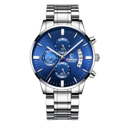 China Wholesale Chronograph Men Watch Custom Logo Waterproof Chrono Japan Movement Quartz Stainless Steel Watch for sale