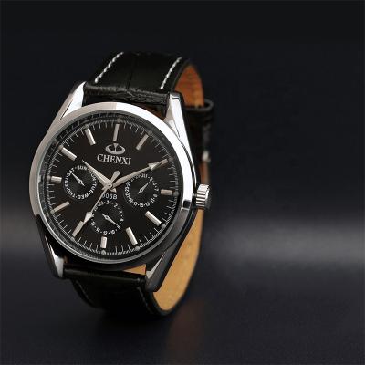 China Stainless Steel Fashion Watches Quartz Movement Non-Specific Genuine Leather Watch for sale