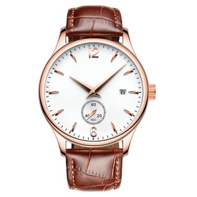 China Luxury brand amber men's day/date focus hand japan moonphase watch time automatic quartz watches for men for sale