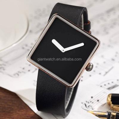 China Day/Date Rhombus Dial Watches, OEM Automatic Mechanical Wristwatch Genuine Leather Strap Casual Watch for sale