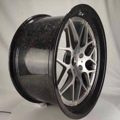 China WRSCF3 Sportcar ALLOY Wheel Forged Wheel 2-Piece Rim For Porsche Lamborghini Ferrari Compound Alloy Wheel Carbon Fiber for sale