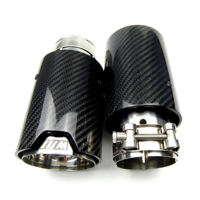 China Good Performance Carbon Fiber +Stainless Steel Exhaust Tip Tail Pipe Tips Muffler For BMW F30 F31 F22 F23 F32 F33 F36 F10 F12 M2 M3 M4 for sale