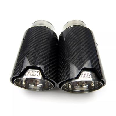 China Carbon Fiber+Stainless High Performance Carbon Fiber Exhaust Tip Tail Pipe Tips Muffler For BMW F30 F31 F22 F23 F32 F33 F36 F10 F12 M2 M3 M4 X3 X5 X6 for sale