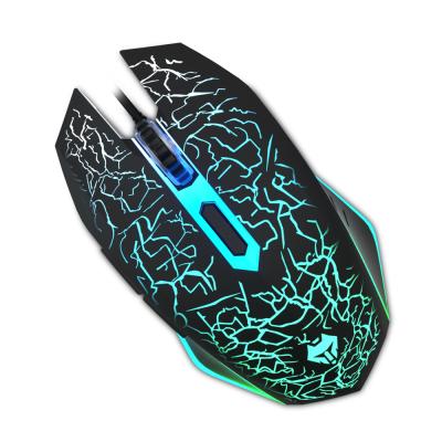 China Promotional Selling Blue Color Gradient Price RGB LED Light 1600 DPI Wired Gaming Mouse Best For Computer For Apple Laptop Notebook for sale