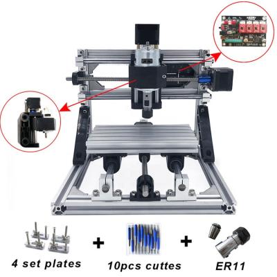 China Building Material Shops 3Axis Engraving Machinery Mini CNC 3D Laser Printer Mini Machine With Low Price for sale