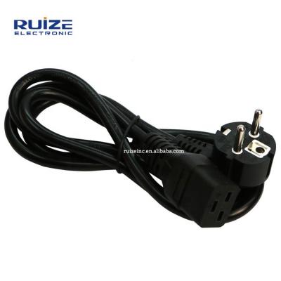 China COMPUTER EU 2pin Plug Power Cable European Power Plug With Strip End VDE Standard Power Cord for sale