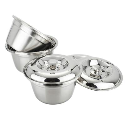 China Sustainable Wholesale Stainless Steel Cooking Pot With Nice Pattern for sale