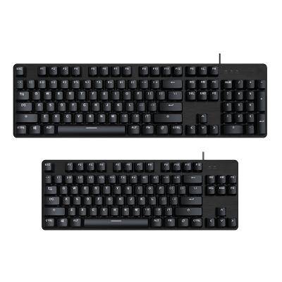 China Wireless Gaming Keyboard Rainbow Switch 104key Anti-ghosting Mechanical LED Backlit RGB/Mix USB USA Wired Keyboard For Gamer PC Laptop for sale