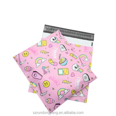 China Custom Logo Packing and Shipping Plastic Bags Printing Poly Bags Custom Biodegradable Pink Plastic Mailings Poly Bag for sale