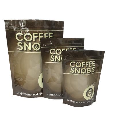 China Packaging 100% Food Grade Flat Bottom Pouches With Zipper Custom Printed Bags Pack Coffee With Valve for sale