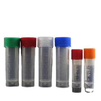 China Chemical Bottle PP Use 2ml 5ml Vial Plastic Test Tube With Caps for sale