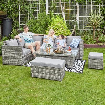 China Weather Resistant Rattan Design Outdoor Furniture 41.9595 Single Or Three Design Balcony Sofa Courtyard Combination for sale