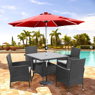 China NEW Sofa Rattan Cover Metal Frame Industrial Garden Dining Table And Chairs Set Patio Wicker Outdoor Furniture for sale