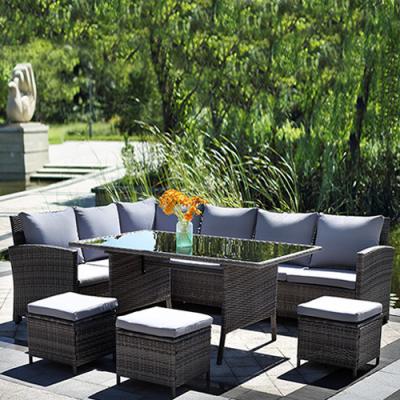 China Weather Resistant 2021 Wholesale White Rattan Outdoor Furniture , Wicker Furniture for sale