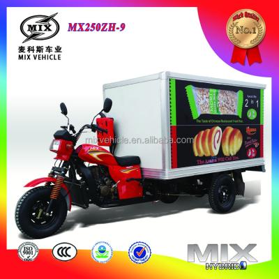 China fully enclosed cargo box LIFAN 300cc 250cc 200cc water carga motorcycle MX250ZH-9 for sale