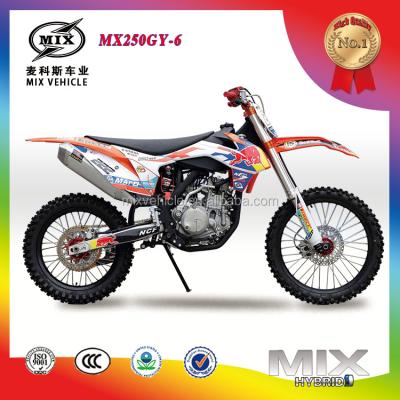 China cheap new design 200cc 250cc motorbikes cross bike off road bike MX250GY-6 for sale