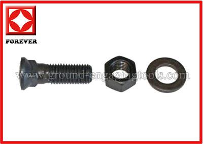 China Casting Track Shoe Bolt Stainless / Carbon Steel Excavator Fastener for sale