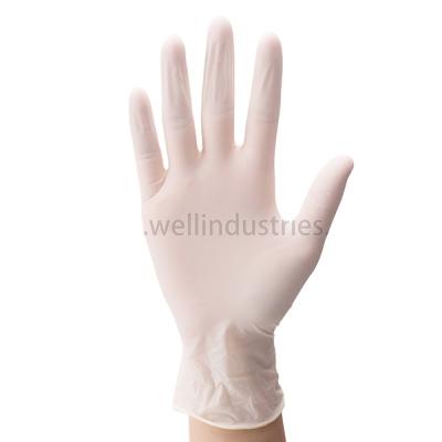 China High Quality Disposable Anti-smash Medical Exam Latex Gloves Beauty Salon Powder Free Medical Examination Gloves for sale