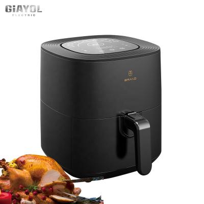 China Hotel Custom US EU UK UK Plug In 2022 New Arrival Food Grade Professional Oil Free Black Electric Deep Fryer for sale