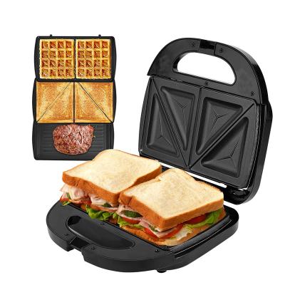 China Hot Selling Hotel Amazon 4 Inch Sandwich Maker and Toaster Electric Omelettes and Grilled Cheese Breakfast Waffle Maker for sale