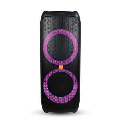 China 12 Inch Double Feiyang BT Speaker Portable Rechargeable Big Power No Size Indoor Karaoke Party Speaker With LED Disco Light FG212-07 for sale